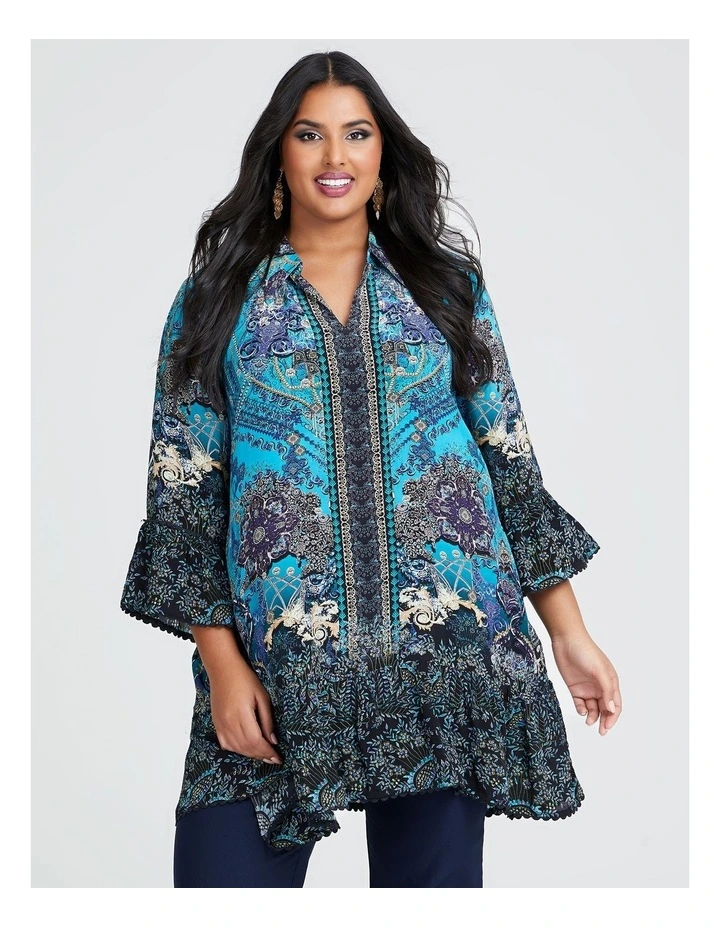 Natural Blue Hues Tunic Print image 1