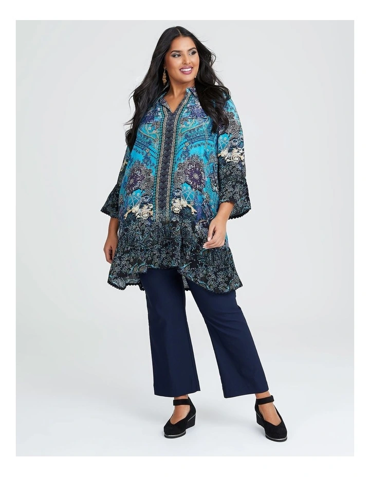 Natural Blue Hues Tunic Print image 4