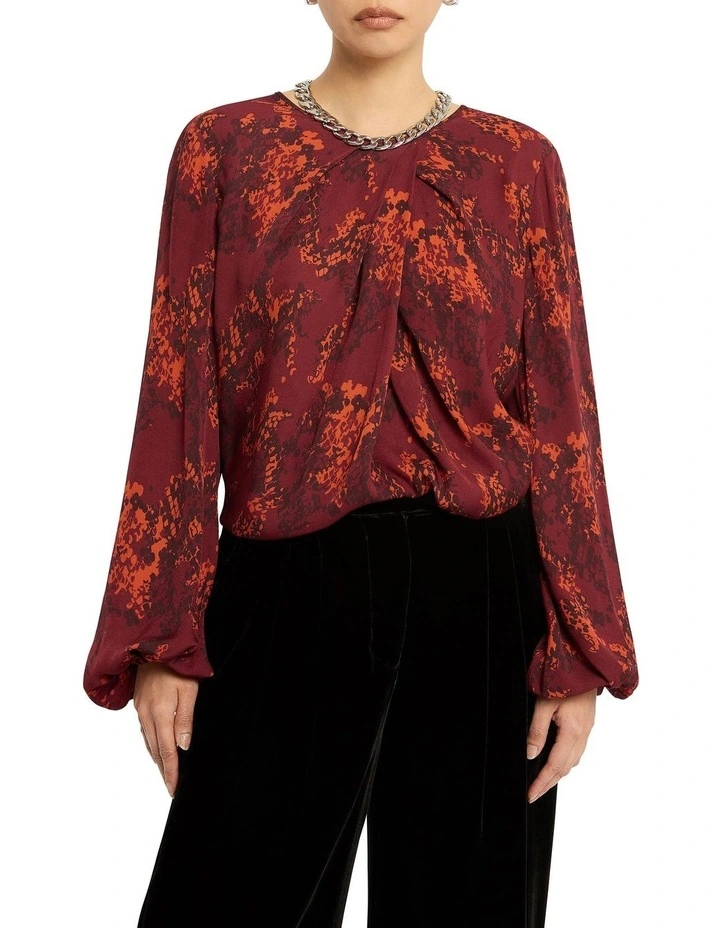 Creature Carry On Blouse in Red image 1