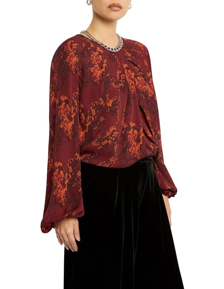Creature Carry On Blouse in Red image 4