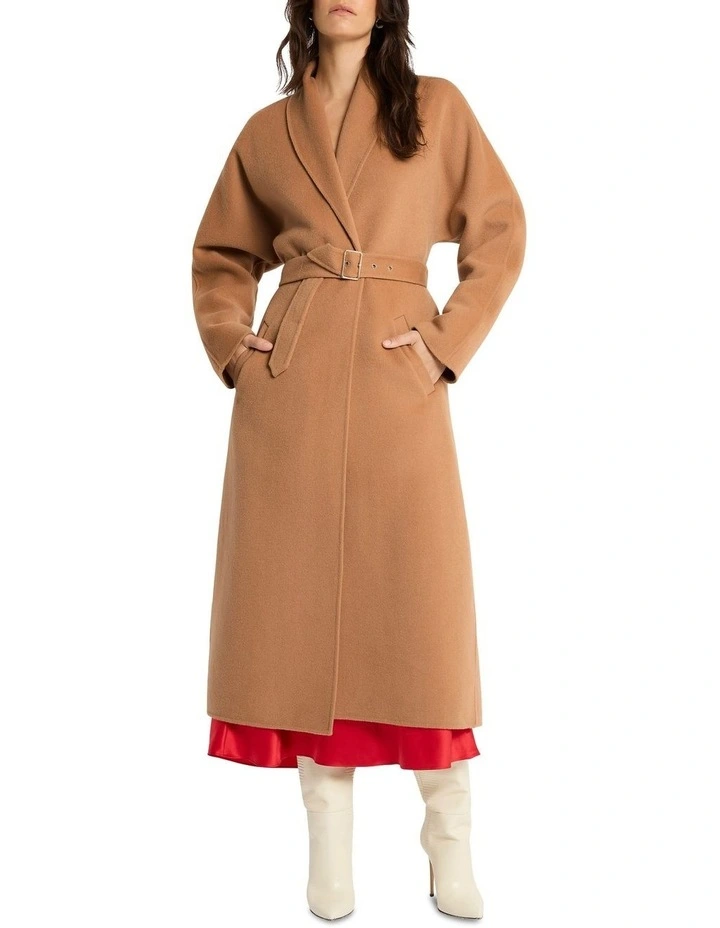 First Class Ticket Coat in Brown image 3