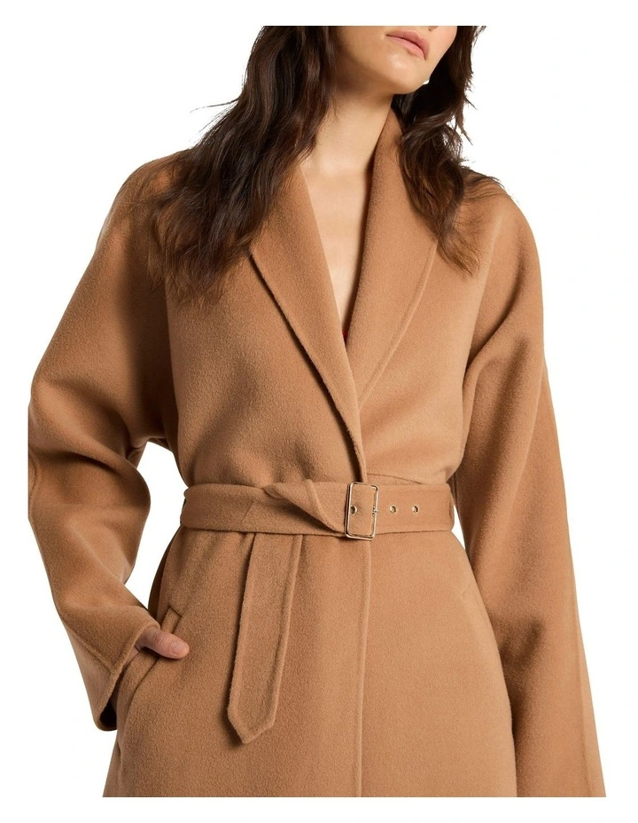 First Class Ticket Coat in Brown image 4