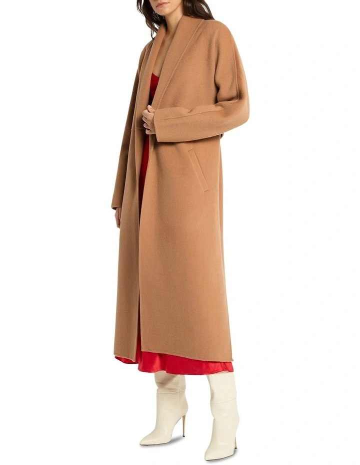 First Class Ticket Coat in Brown image 5