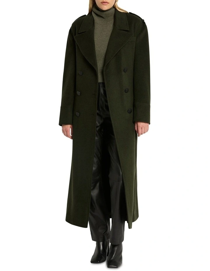 The Precision Coat in Khaki image 1