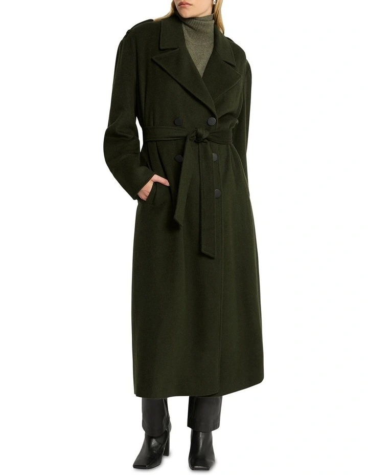 The Precision Coat in Khaki image 3