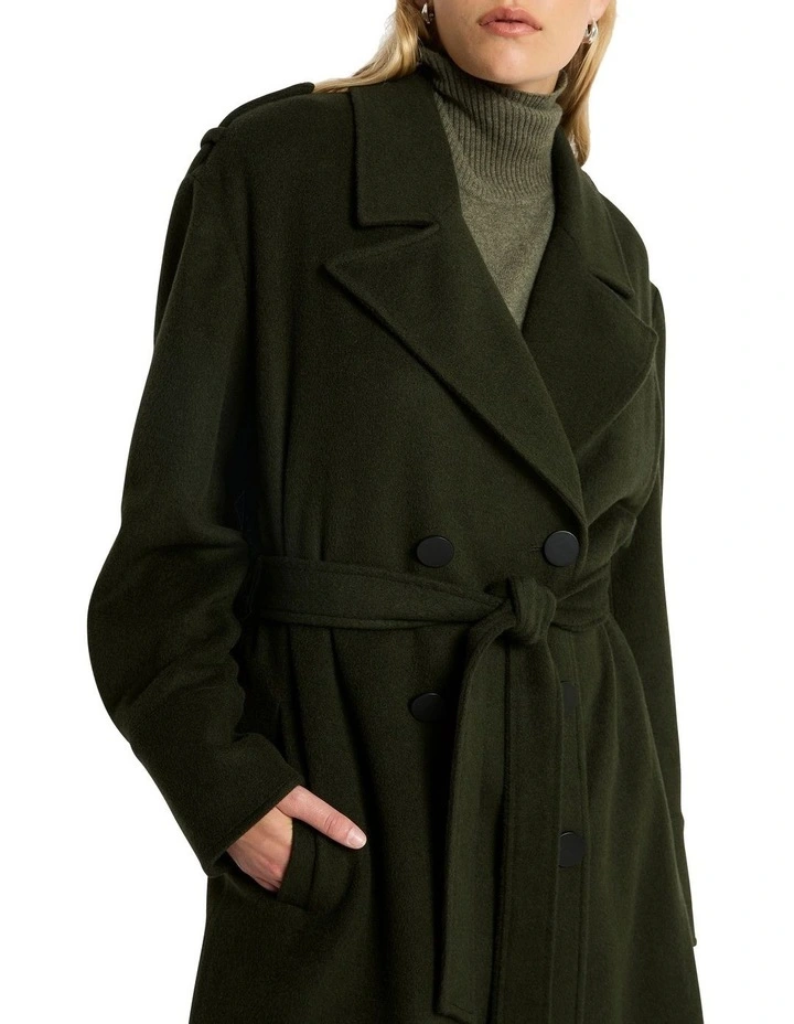 The Precision Coat in Khaki image 5