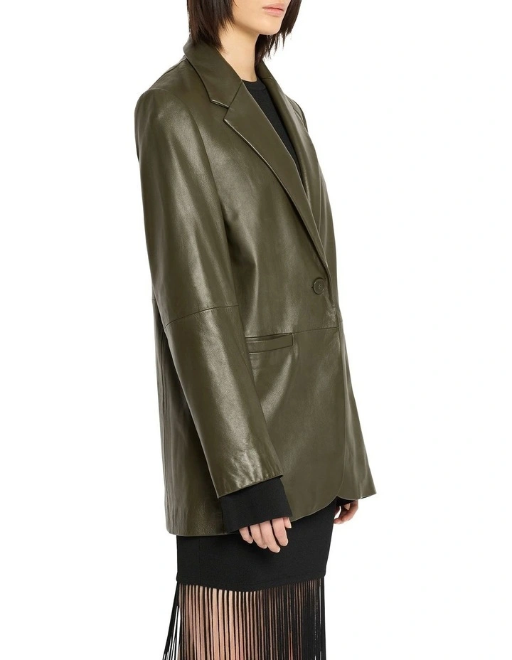Dream Box Jacket in Khaki image 4