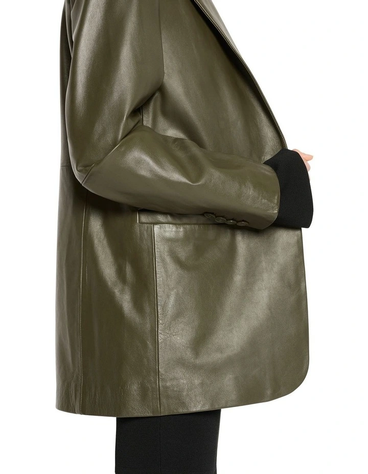 Dream Box Jacket in Khaki image 5