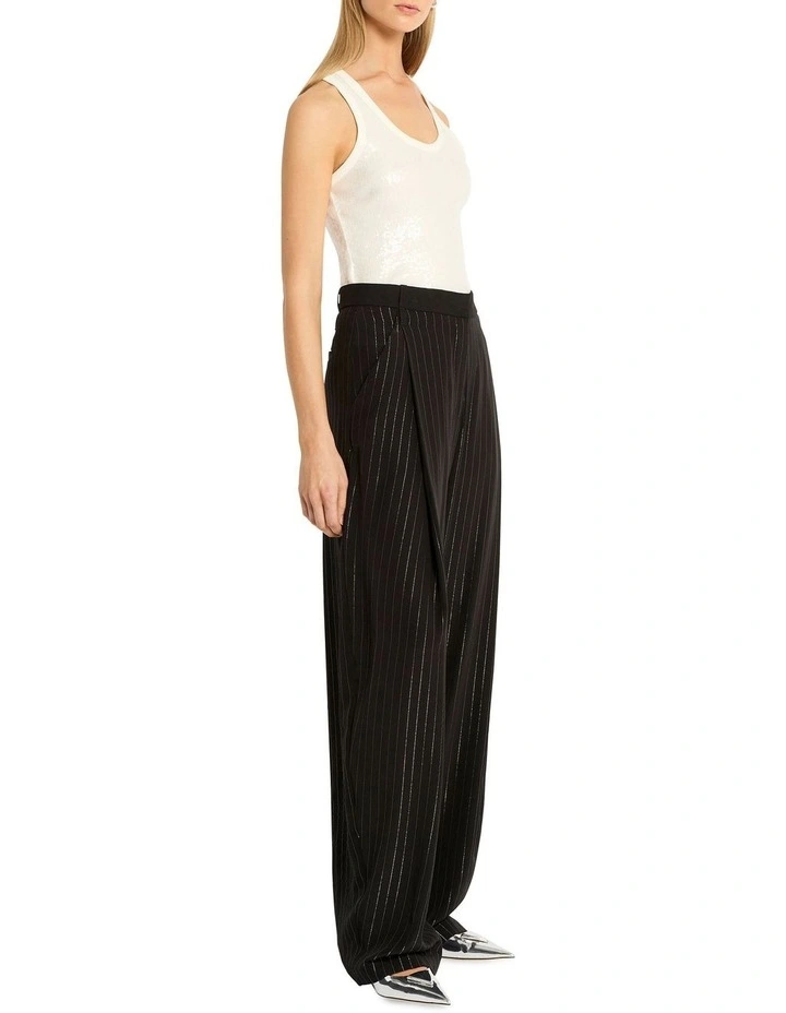 Hour Of The Wolf Pant in Black/ Silver image 4