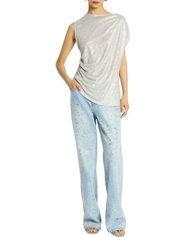 Glide Top Marle With Silver Foil in Gremar