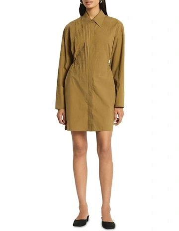 Romee Shirt Dress in Olive