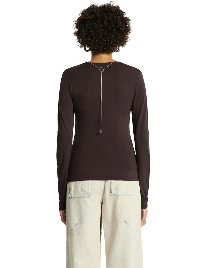 Chain Reaction Jersey Top in Kalamata image 2