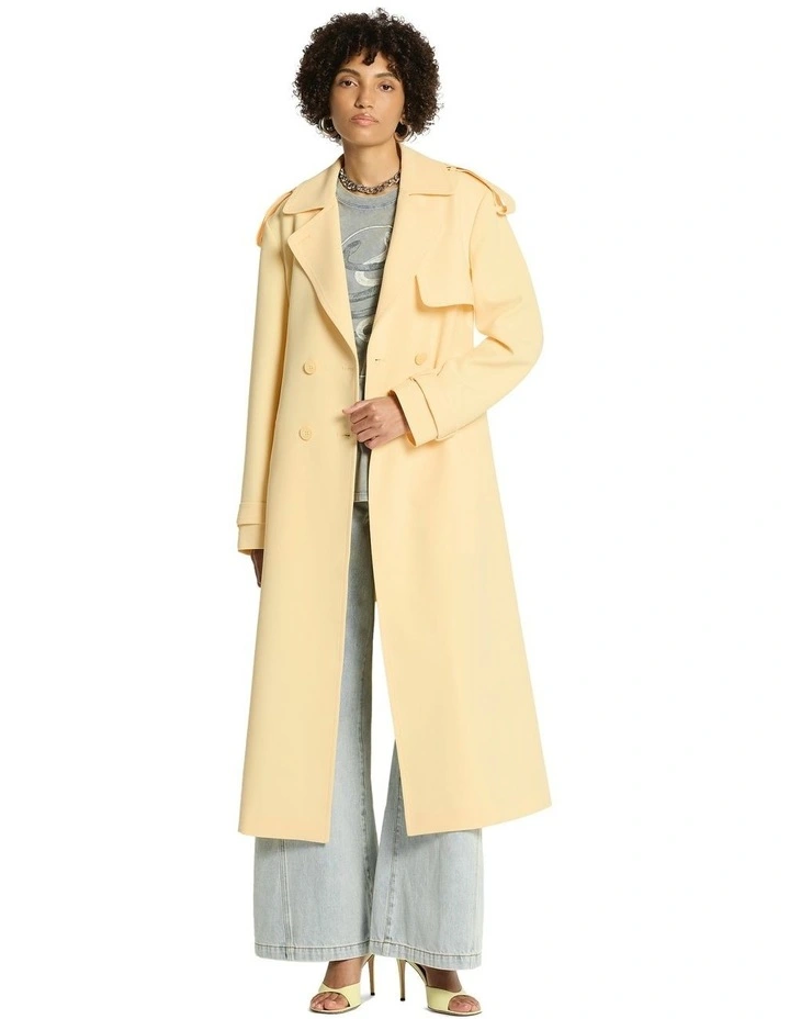 Nero Trench Coat in Butter image 5