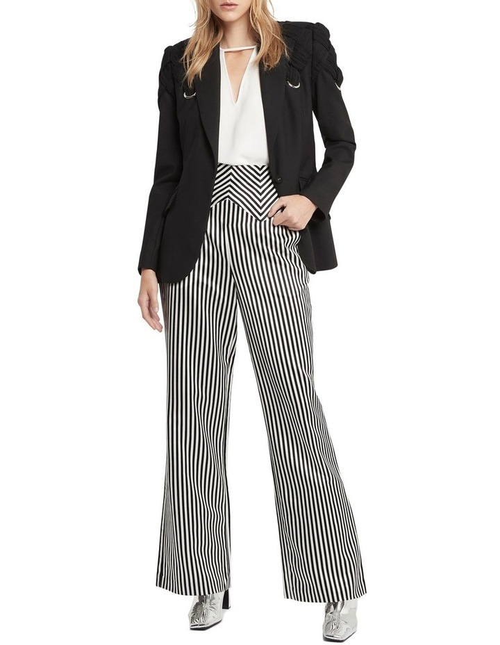 Jail House Rock Wide Leg Pant Black and White