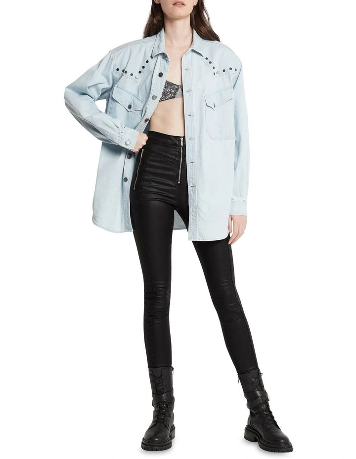 Only You Shirt Oversized Jacket Denim image 2