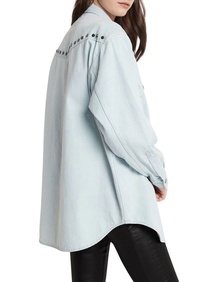 Only You Shirt Oversized Jacket Denim image 5