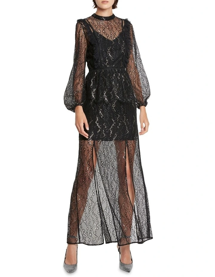 Another Night High Neck Top Black image 1