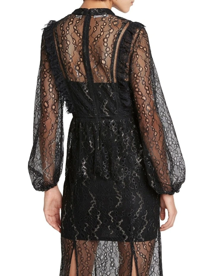 Another Night High Neck Top Black image 2