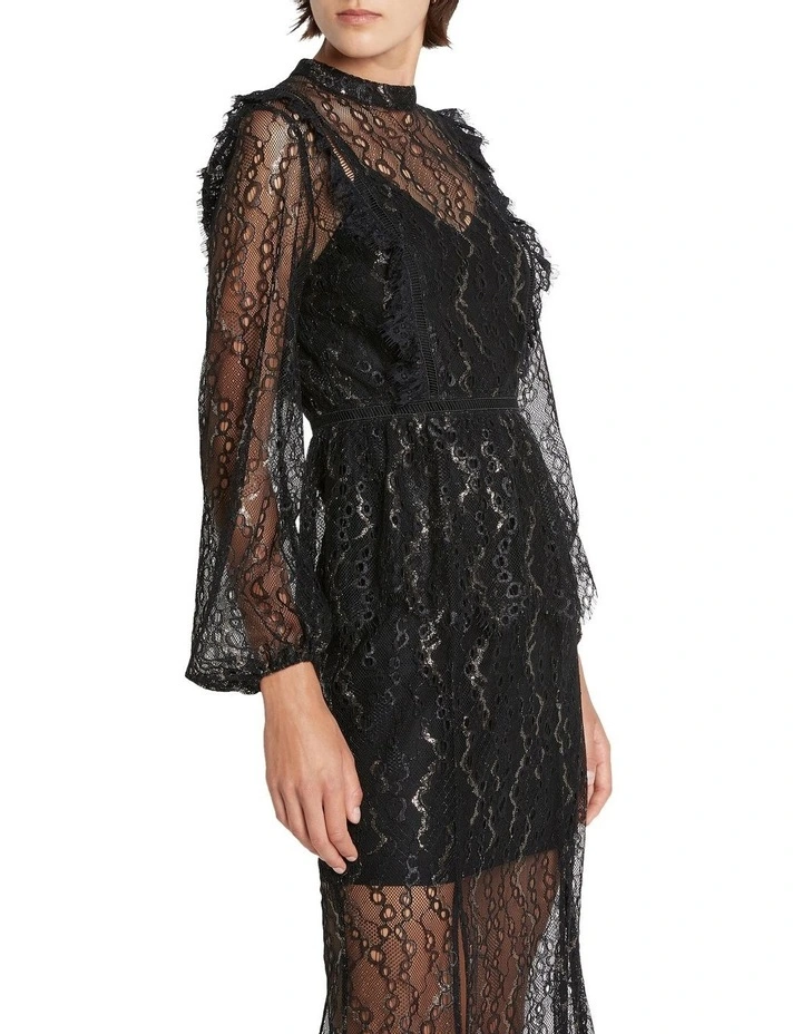 Another Night High Neck Top Black image 3