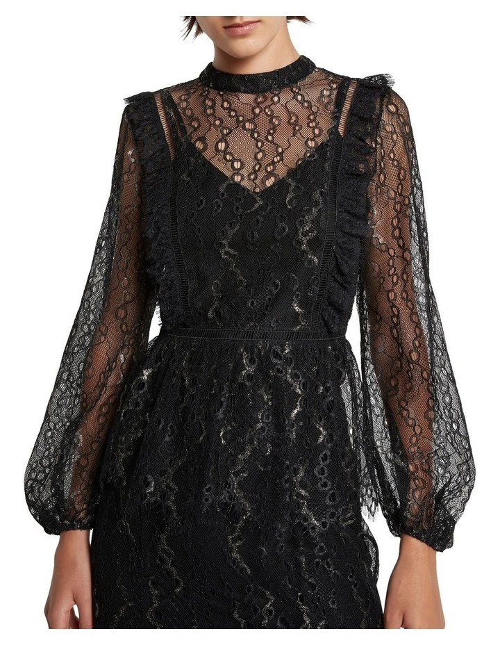 Another Night High Neck Top Black image 5