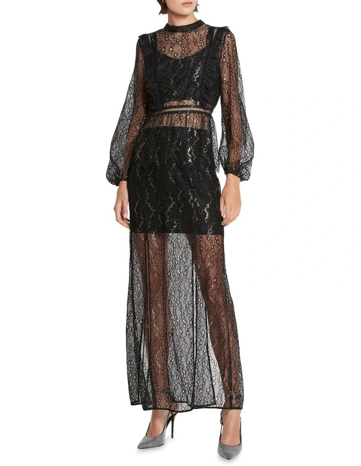 Another Night High Neck Top Black image 6