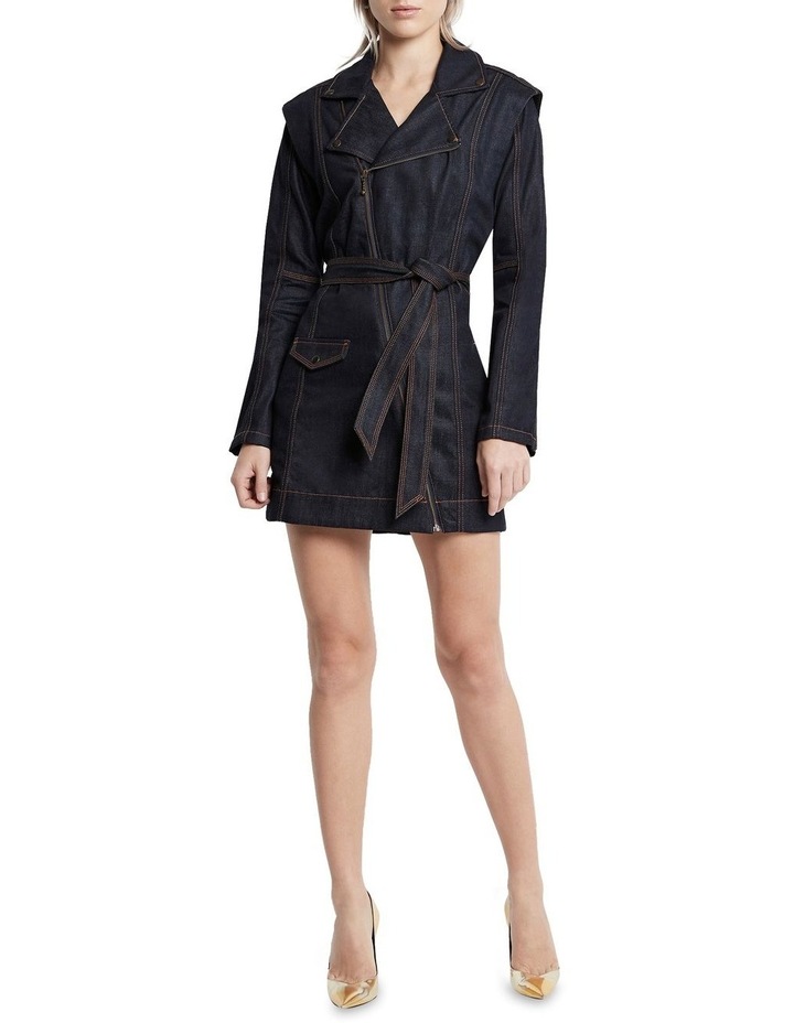 Satisfaction Neat Fit Denim Dress Dark
