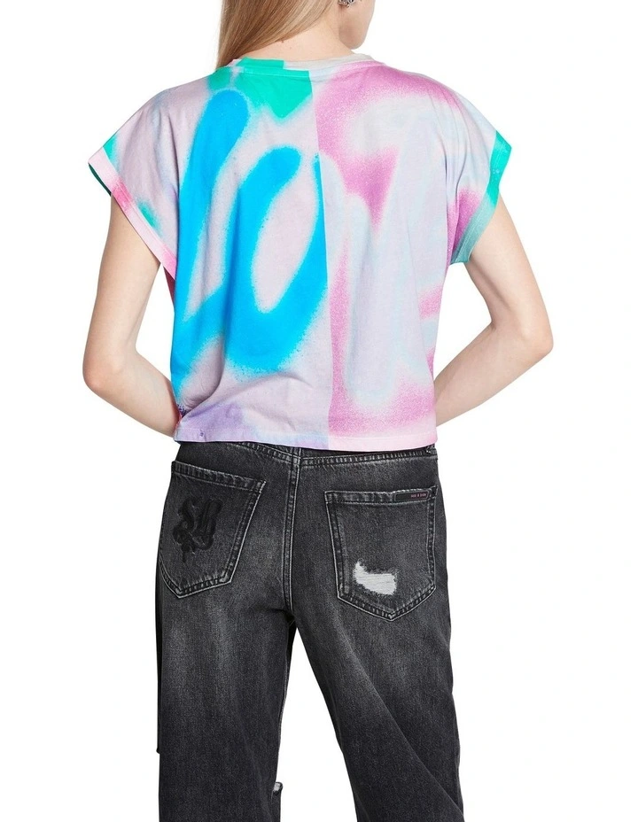 Night Raid Graffiti Print Tee Multi image 2