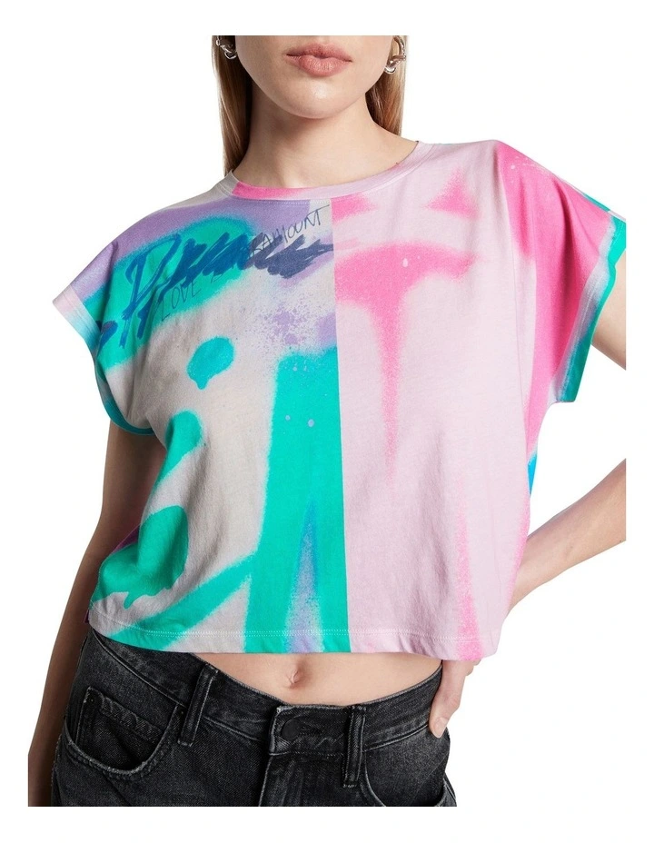 Night Raid Graffiti Print Tee Multi image 5