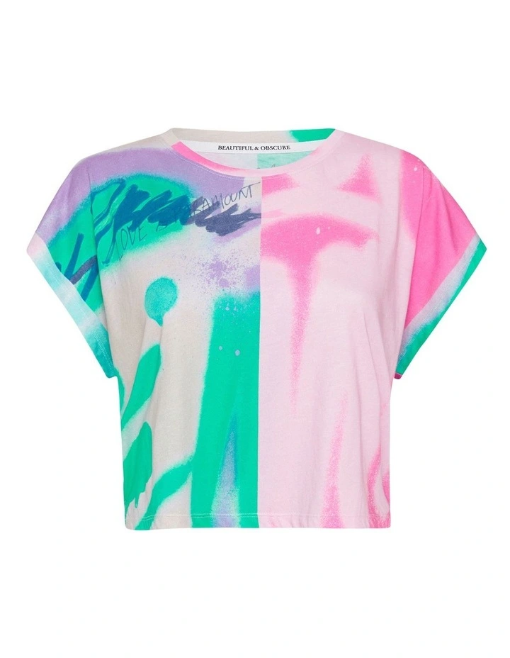 Night Raid Graffiti Print Tee Multi image 6