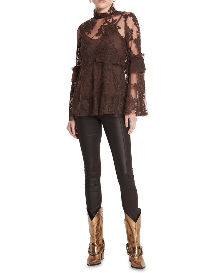 My Best Love Lace Blouse in Brown