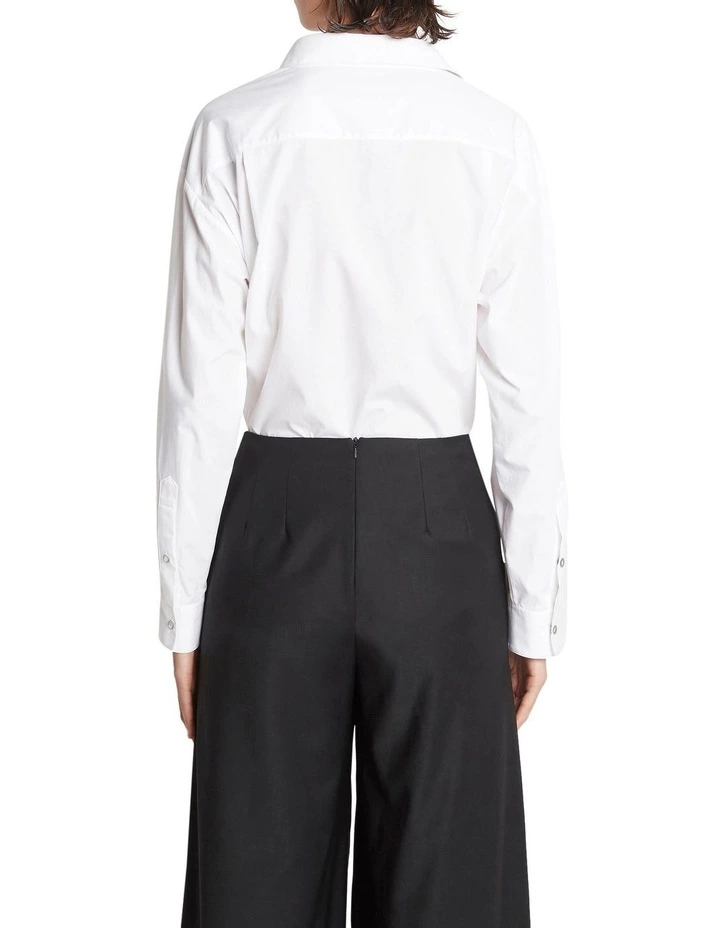 Dream Chaser Oversized Boyfriend Shirt in White image 2