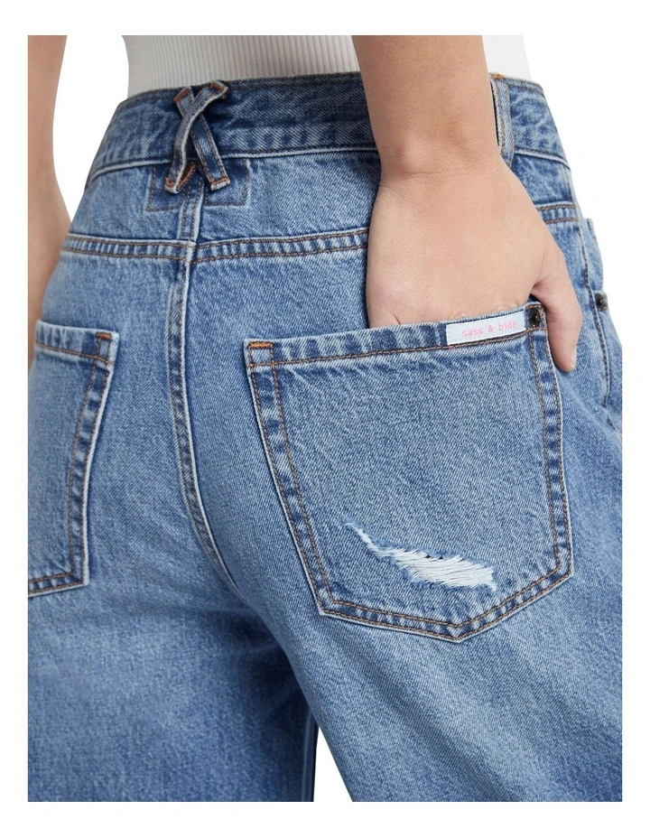 Stolen Boyfriend Jean in Washed Indigo image 6