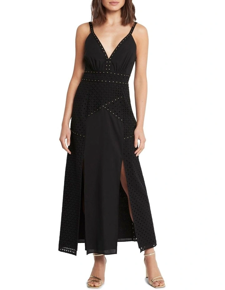Cry Baby Studded Dress in Black image 1