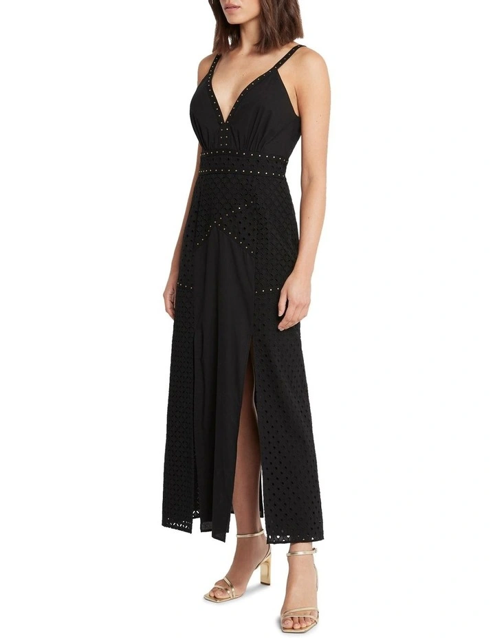 Cry Baby Studded Dress in Black image 3