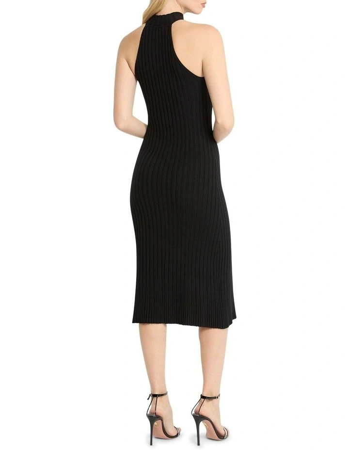 Paradise Pop Midi Dress in Black image 2