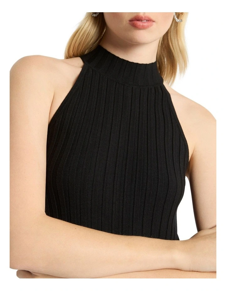 Paradise Pop Midi Dress in Black image 4