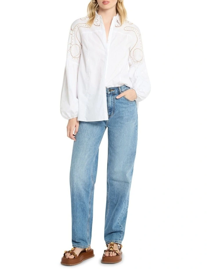Charm Moment Blouse Top in White image 4