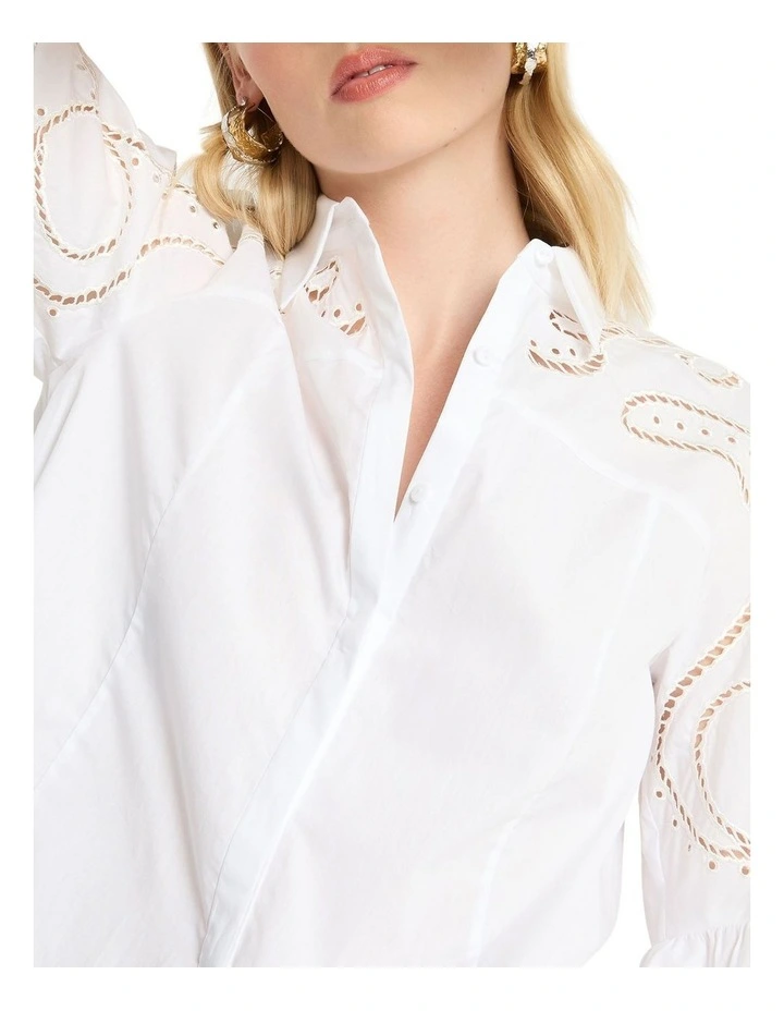 Charm Moment Blouse Top in White image 5