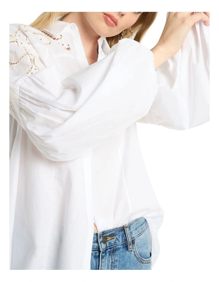 Charm Moment Blouse Top in White image 6