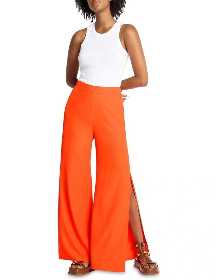 The Opening Wide Leg Pant in Orange image 1