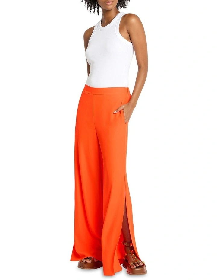 The Opening Wide Leg Pant in Orange image 3