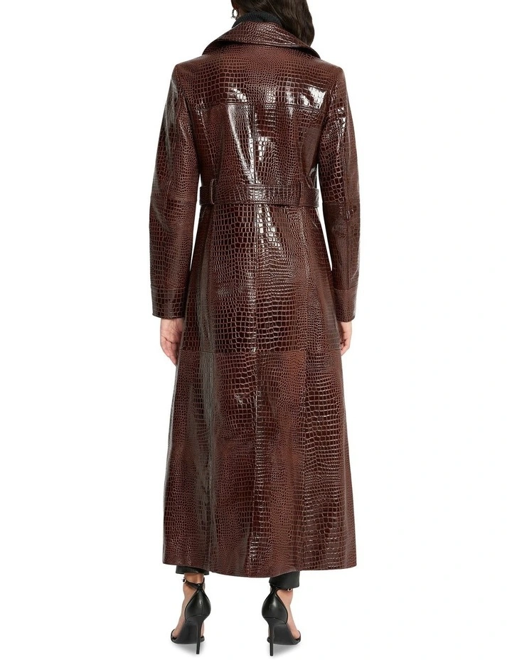 Fairytale City Trench Coat in Brown image 2
