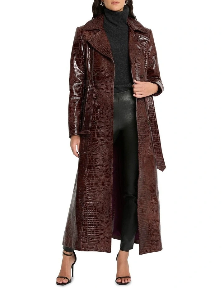 Fairytale City Trench Coat in Brown image 3