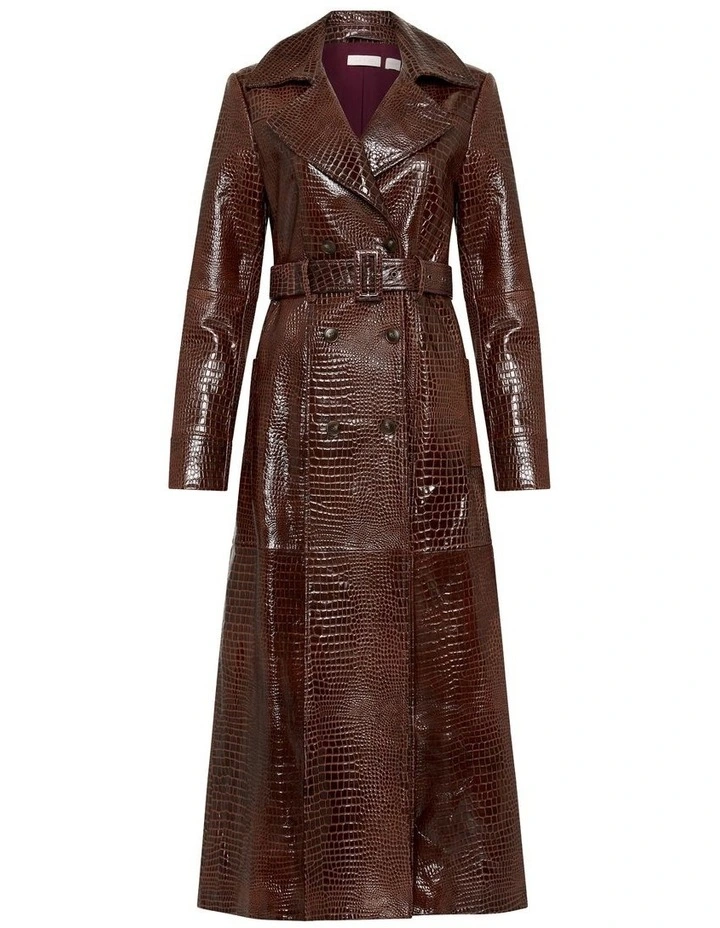 Fairytale City Trench Coat in Brown image 6