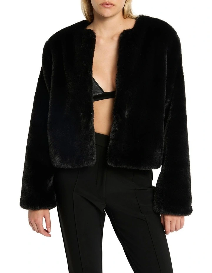 Chubby Hug Coat in Black image 1