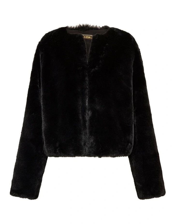 Chubby Hug Coat in Black image 6