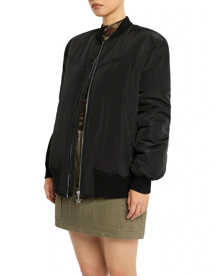 True Pride Bomber Jacket in Black image 4