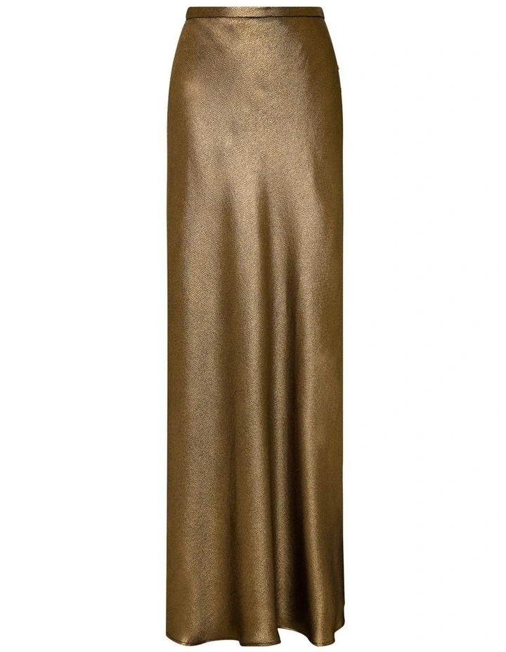 Gold Lustre Skirt in Gold image 5