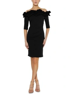 Antoinette Portrait Dress in Black