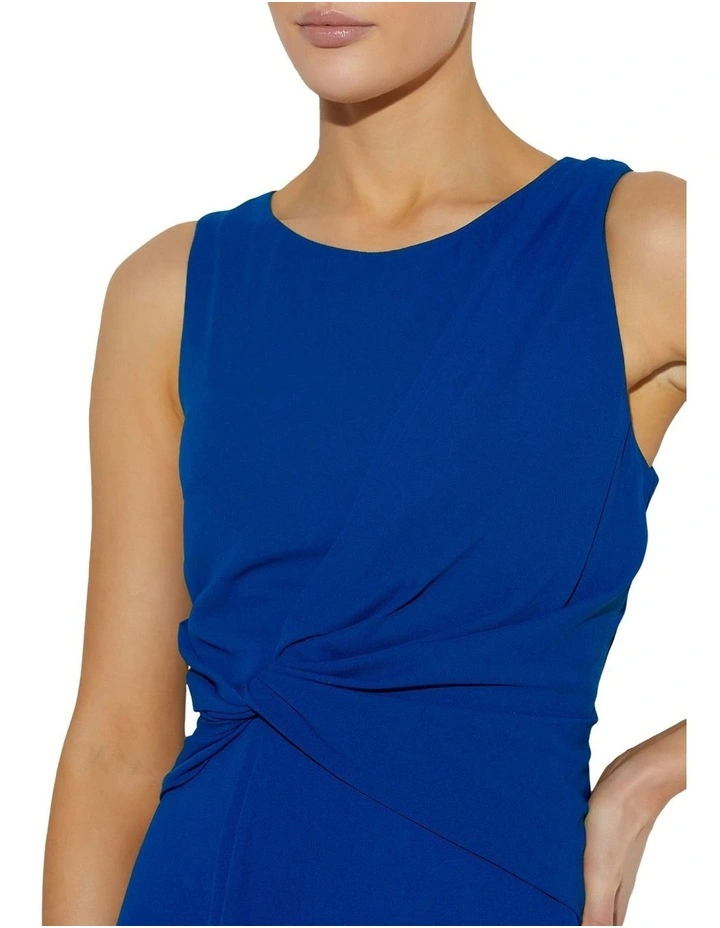 Allora Twist Midi Dress in Sapphire image 4